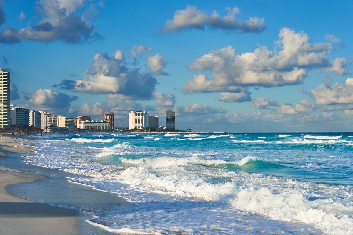 Atardecer en Playa Chac Mool Cancún